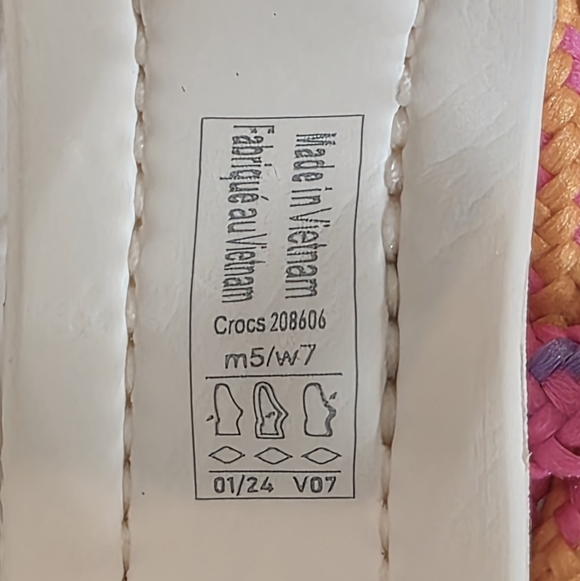 Crocs Hiker Xscape Festival Chalk/Orange Clog Shoe Size Men 5, Women 7 - Picture 7 of 7